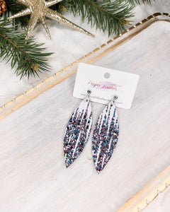 Icicles Inspired Glitter Earrings