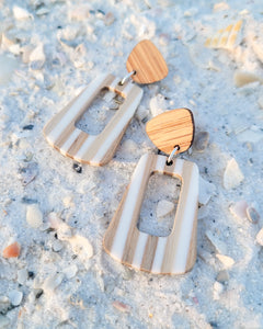 Beachwood Open Cut Wooden Earrings