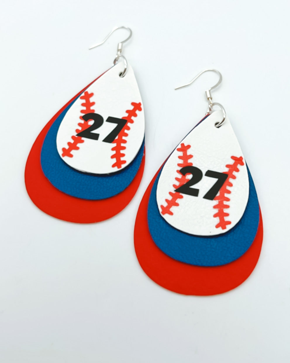 Custom Baseball Mom Earrings