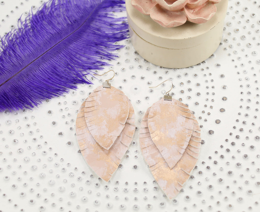 Rose Faux Feathers